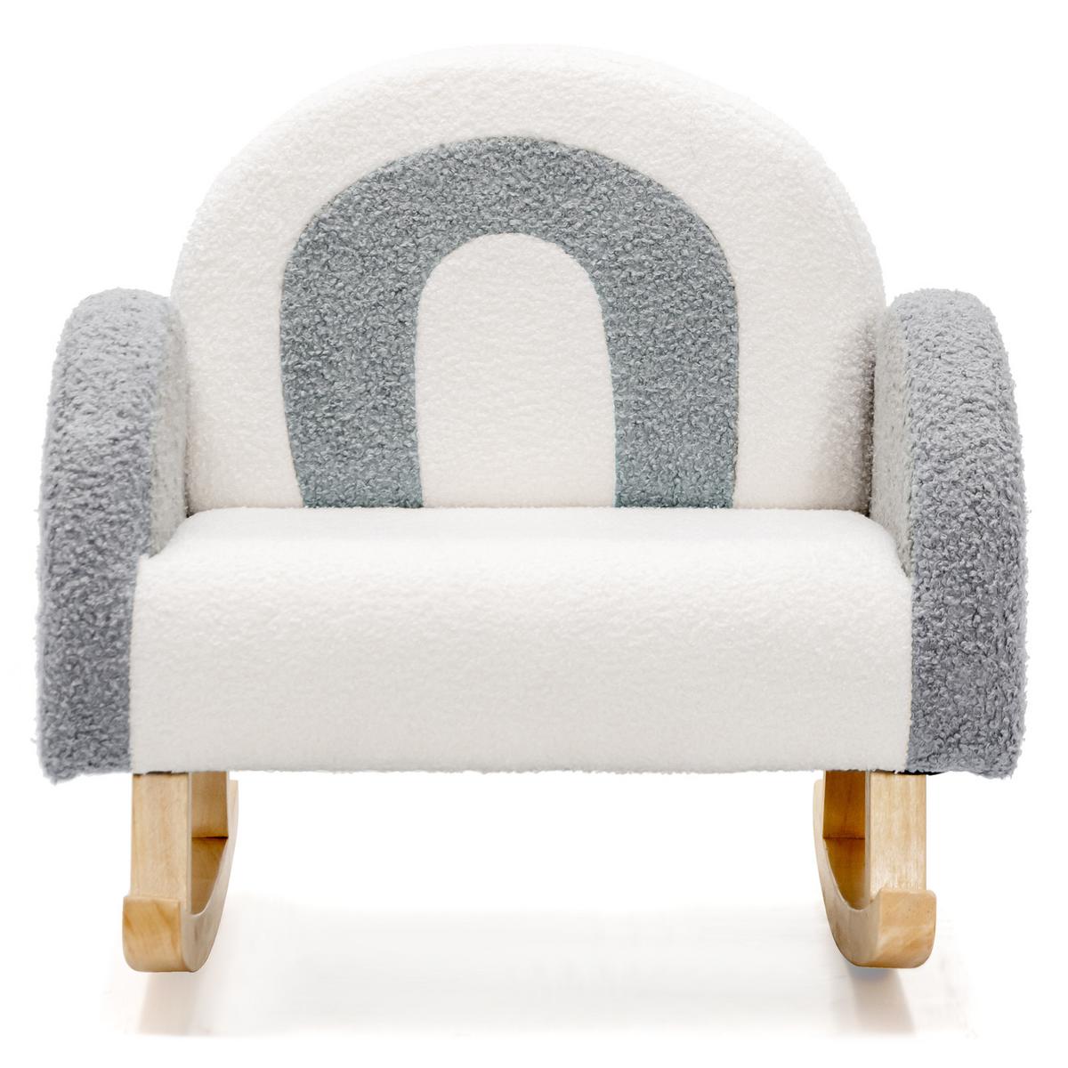 KINDERSOFA 51cm Grau - Grau, Holz (51/51/50cm) - COSTWAY