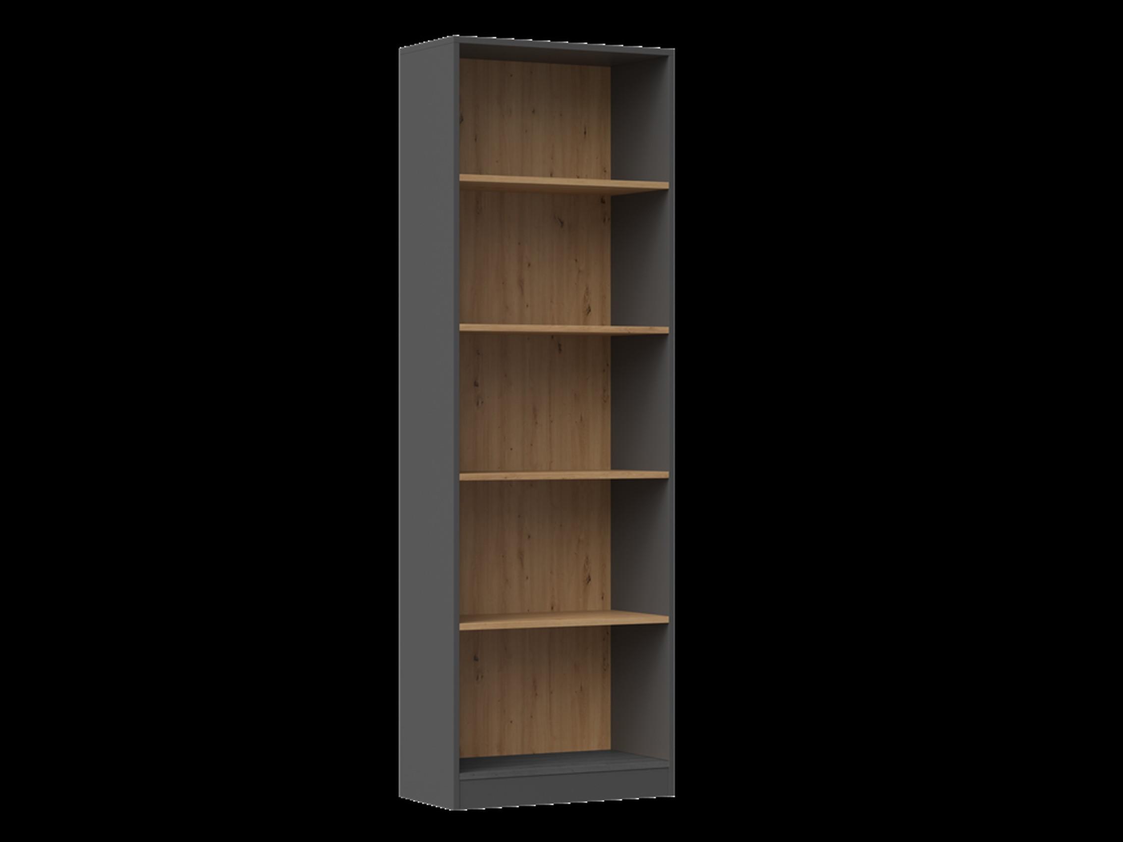 BÜCHERREGAL Anthrazit, Artisan 60/182/30 - Anthrazit, Holzwerkstoff (60/182/30cm) - RAUMHIRSCH FURNITURE
