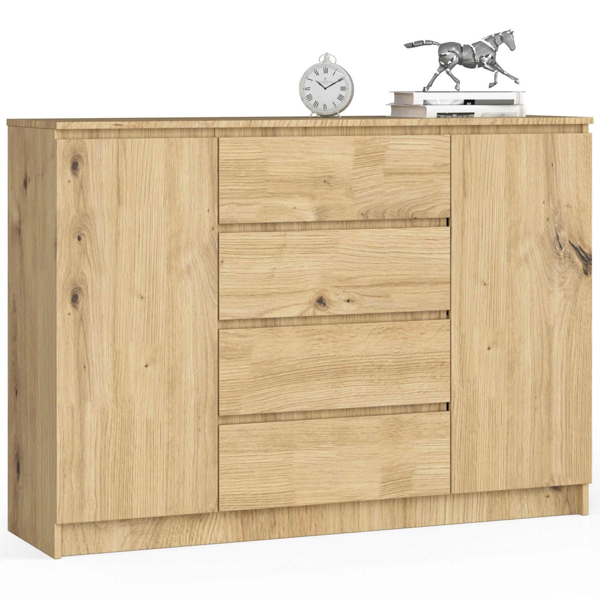 KOMMODE Eiche Artisan 99/138/40 - Eiche Artisan, Holzwerkstoff (138/99/40cm) - RAUMHIRSCH FURNITURE