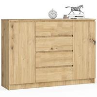 KOMMODE Eiche Artisan 99/138/40 - Eiche Artisan, Holzwerkstoff (138/99/40cm) - RAUMHIRSCH FURNITURE