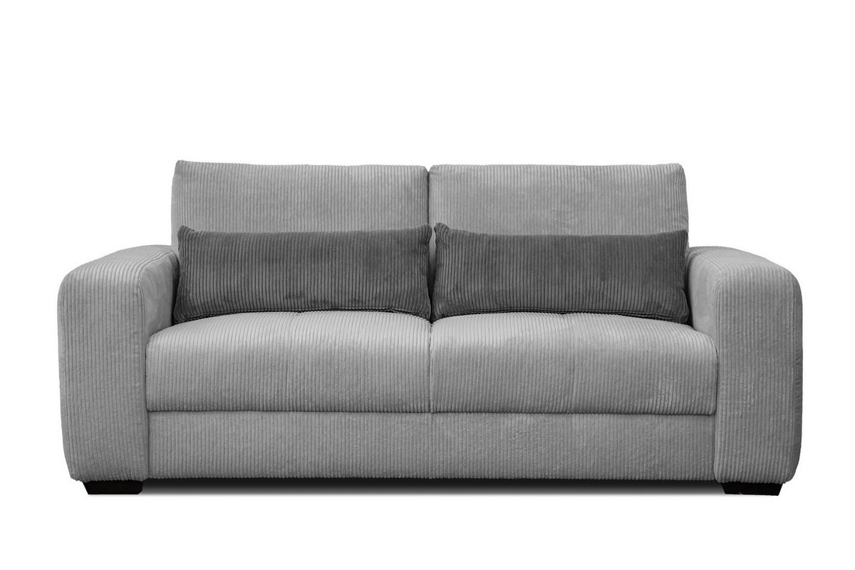 SOFA OLI 3-Sitzer, hellgrau - Hellgrau, Holz/Textil (208/91/108cm) - Wozimo