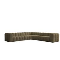 ECKSOFA Solvie Xl In Moly - Grün, Holzwerkstoff/Textil (330/330cm) - Fun Möbel
