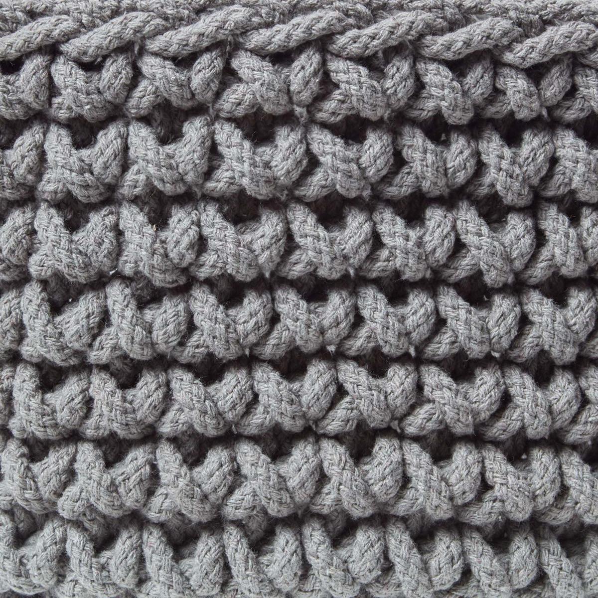 AUFBEWAHRUNGSKORB Baumwolle 37/21 cm - Grau, Textil (37/37/21cm) - Homescapes