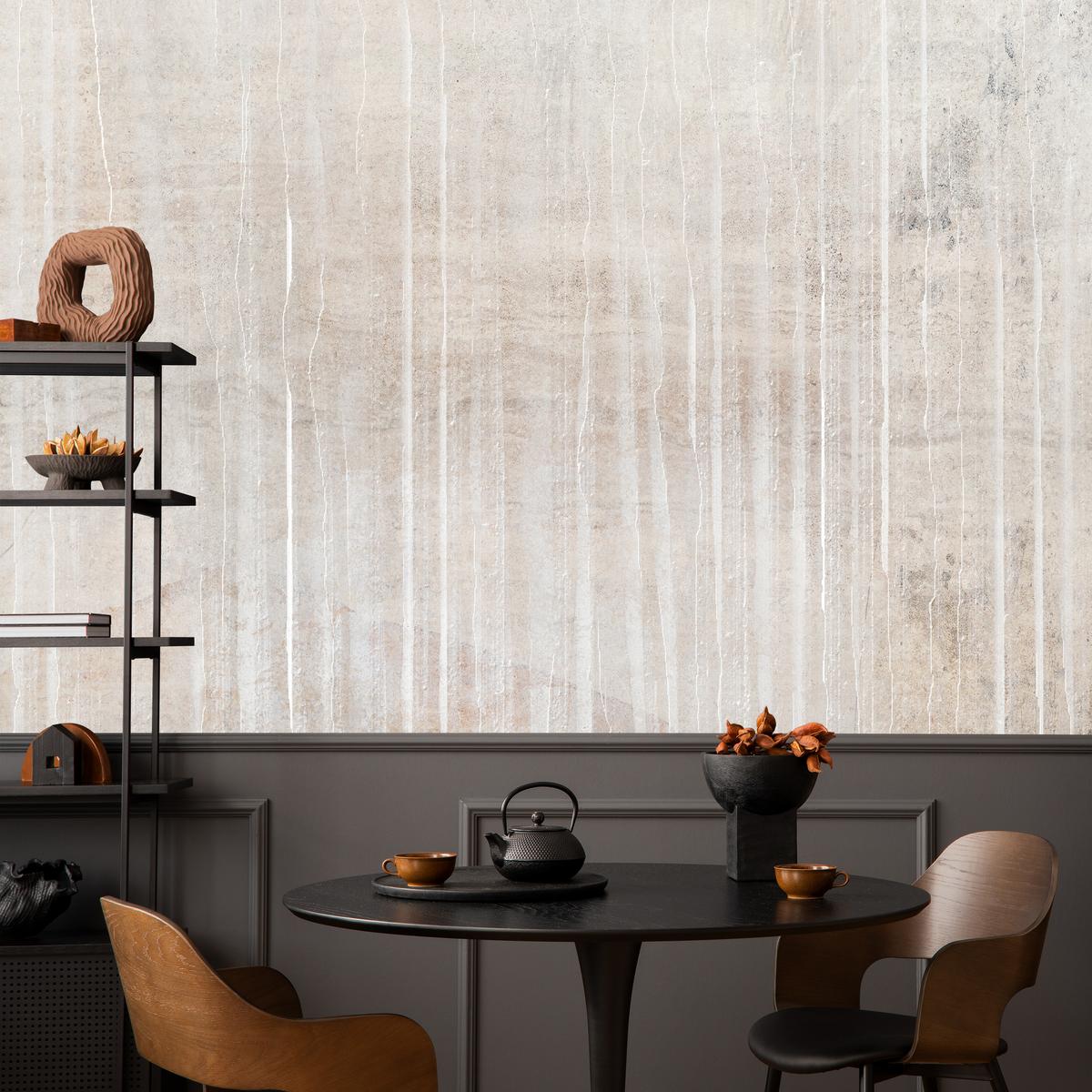 FOTOTAPETE Beton Optik Abstraktion Vintage Stil 450x315 - Beige/Braun, Papier (450/315cm) - Muralo