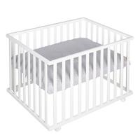 LAUFGITTER 100x75 roba Style grau - Weiß, Holzwerkstoff (72.5/72/98cm) - Roba