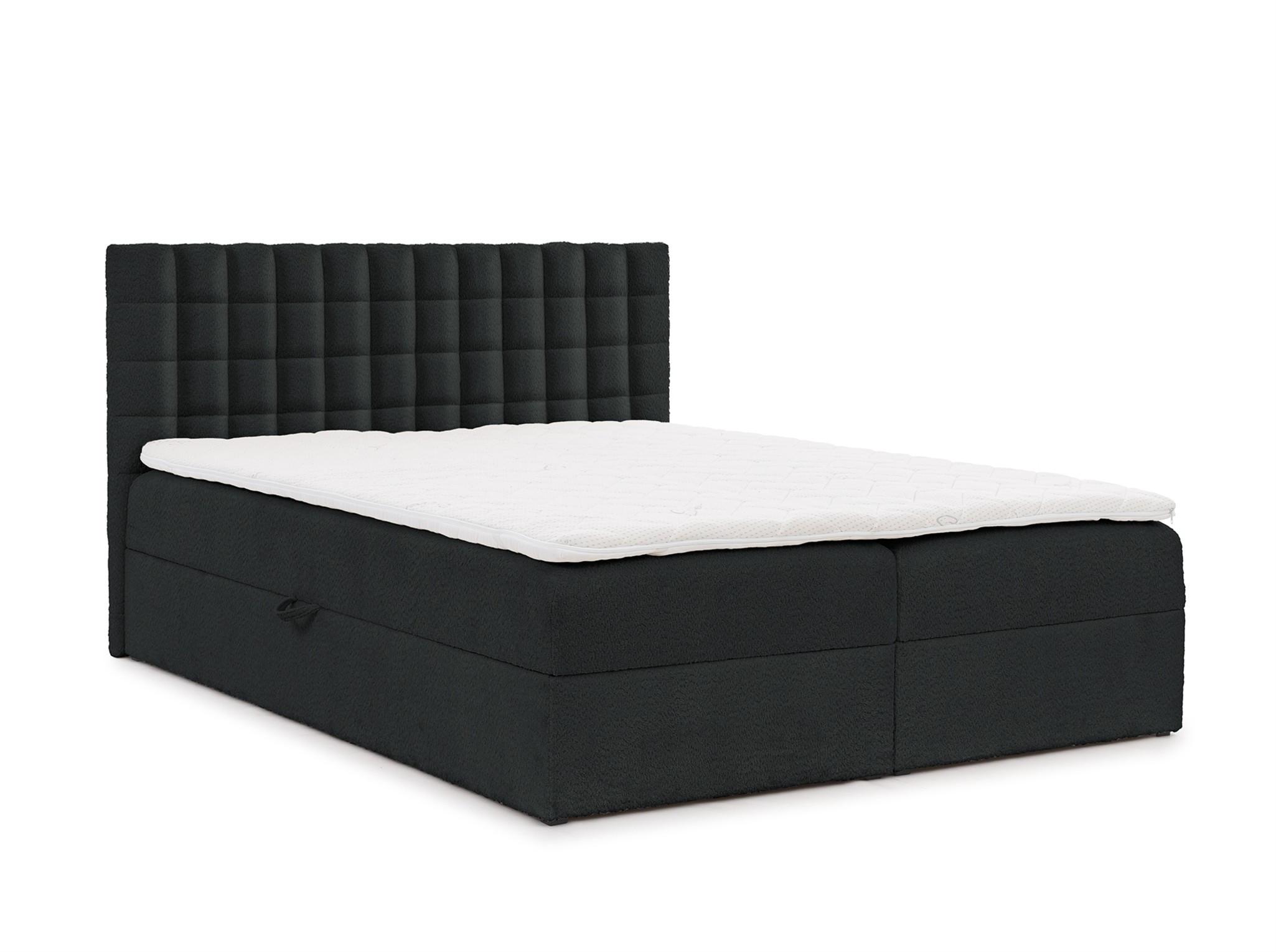 BOXBETT Toribo Premium - Schwarz, Holzwerkstoff/Textil (120/200cm) - Fun Möbel