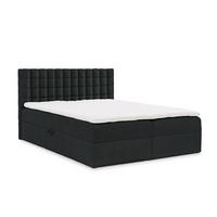 BOXBETT Toribo - Schwarz, Holzwerkstoff/Textil (180/200cm) - Fun Möbel