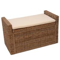SITZBANK STAUFACH Grau - Weiß/Grau, Holz (88/51/44cm) - MCW