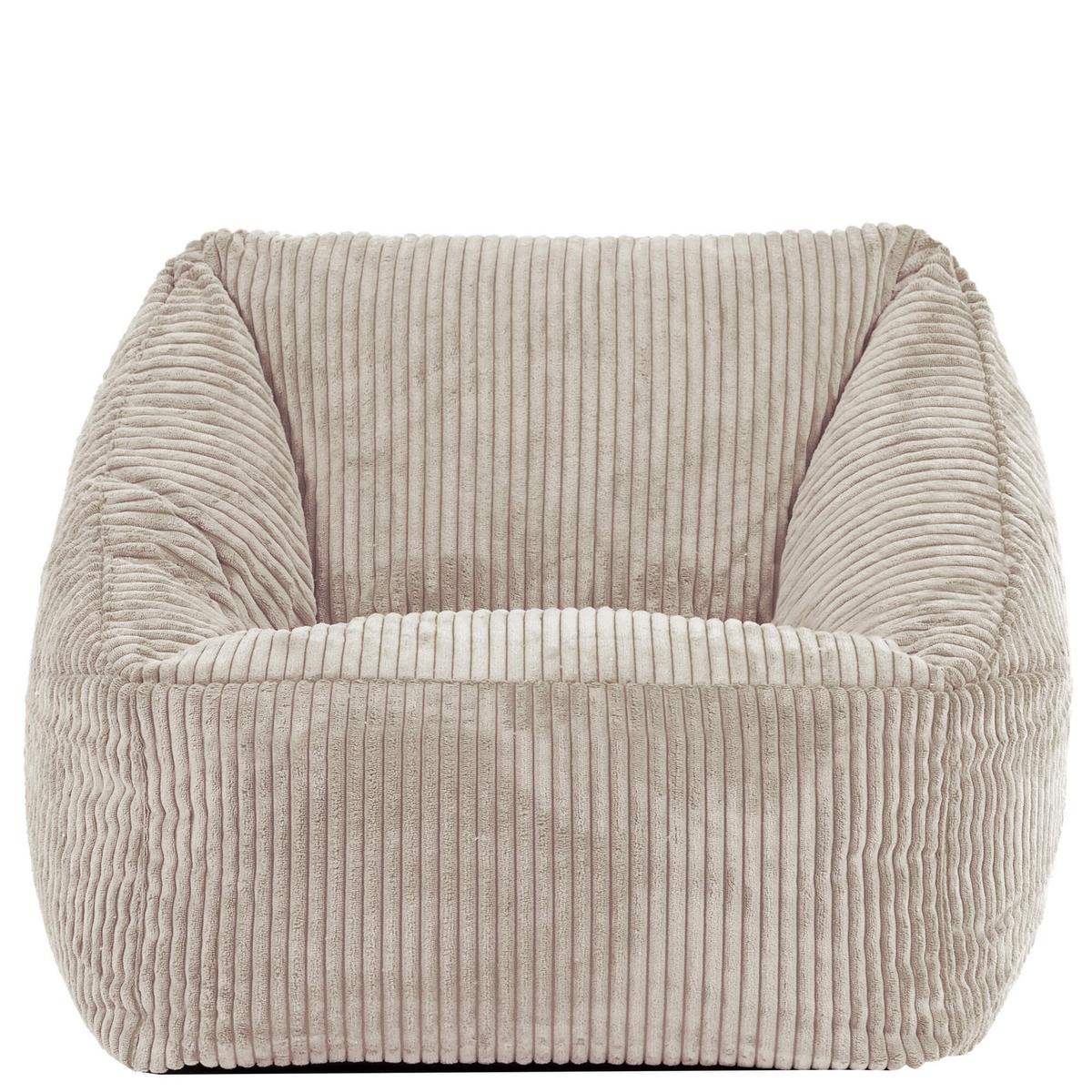 SITZSACK Flauschig für Kinder - Beige, Textil (55/44/55cm) - icon