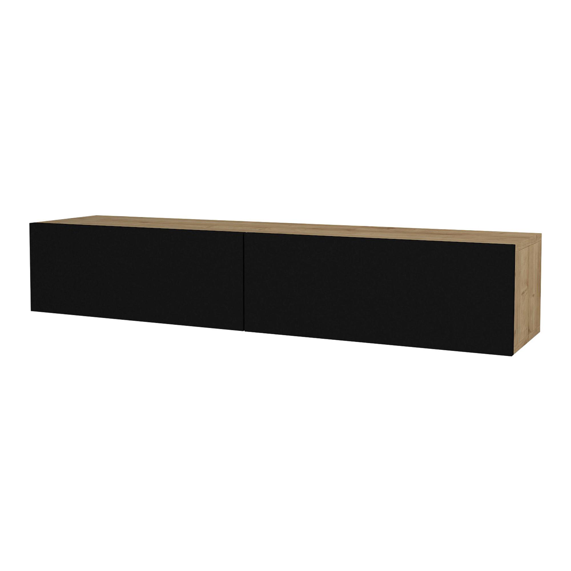 TV-ELEMENT Toivakka - Schwarz, Holzwerkstoff (135/25/31cm) - [en.casa]