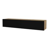 TV-ELEMENT Toivakka - Schwarz, Holzwerkstoff (135/25/31cm) - [en.casa]