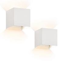 LED-WANDLEUCHTE Glimmer 10/10/10 cm - Weiß, Metall (10/10/10cm) - ZMH