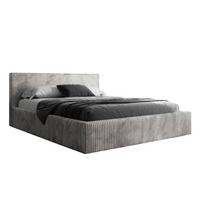 POLSTERBETT TILIA 180x200 cm Tilia 86, 34 Holzlatten, Kopfteil 95 cm - Hellgrau, Textil (180/200cm) - Lookway