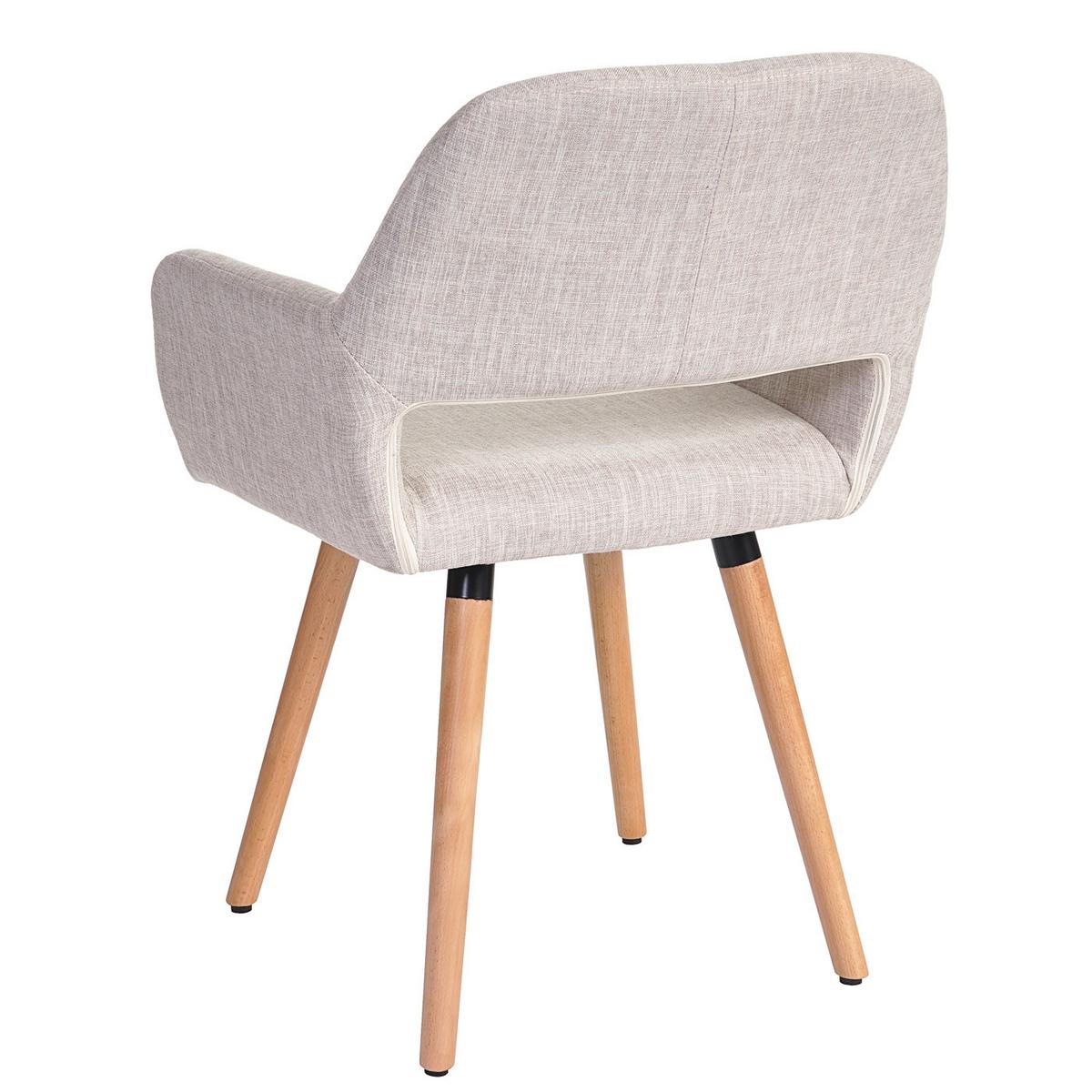ESSZIMMERSTUHL Cremeweiß 6er-Set - Greige/Weiß, Holz (56/78/57cm) - MCW