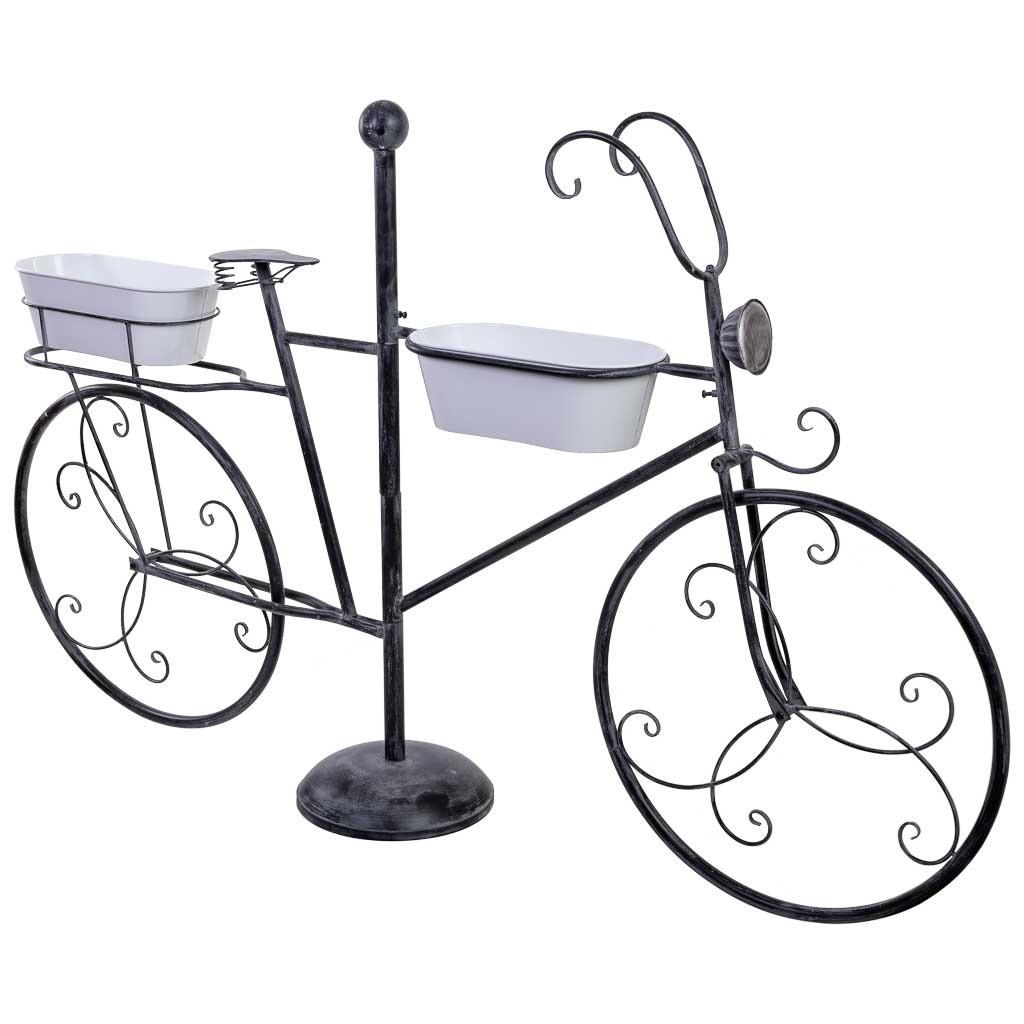 GARTENWAGEN aus Metall, 175x29x108cm - Schwarz, Metall (175/29/108cm) - Wanderlust