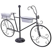 GARTENWAGEN aus Metall, 175x29x108cm - Schwarz, Metall (175/29/108cm) - Wanderlust