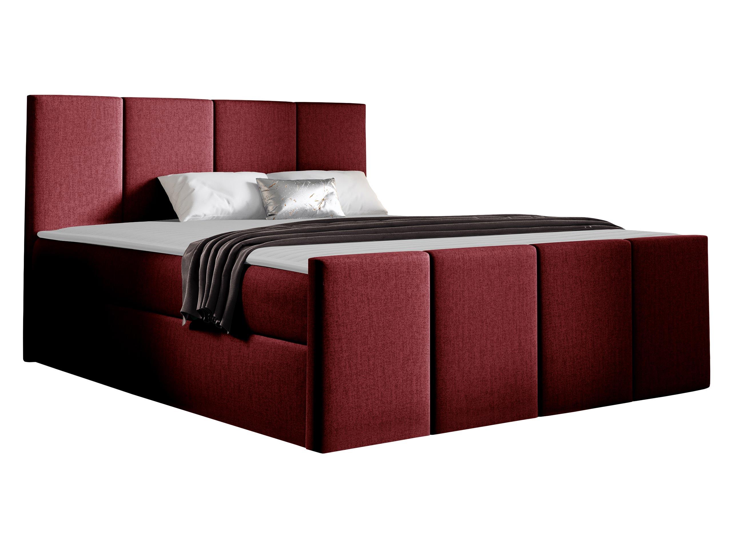BOXBETT Lars - H3 - Bordeaux, Holz (160/200cm) - MIRJAN24