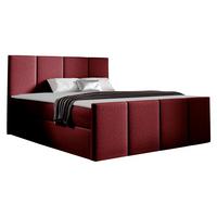 BOXBETT Lars - H3 - Bordeaux, Holz (160/200cm) - MIRJAN24