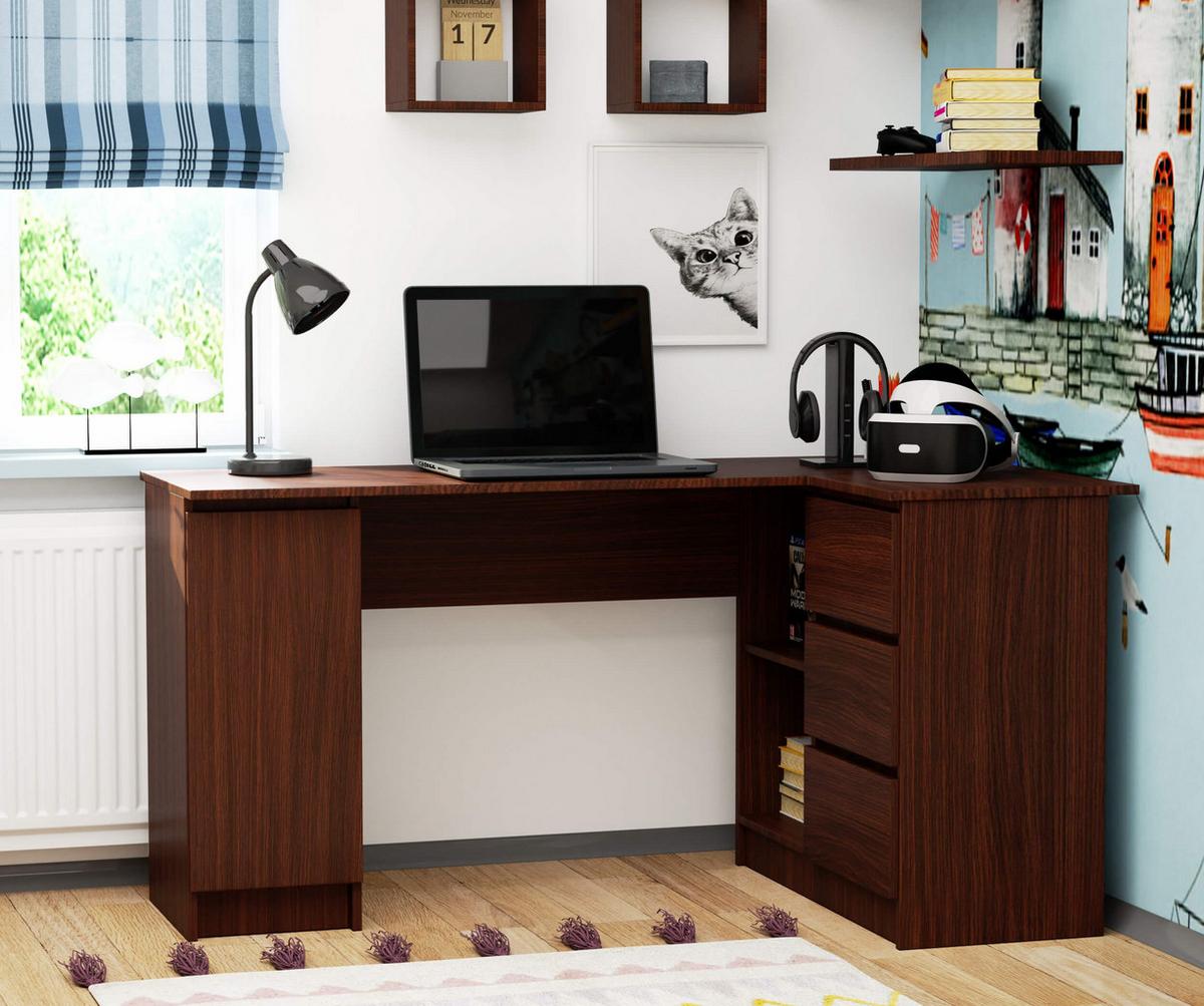 SCHREIBTISCH Dunkelbraun 77/155/85 - Dunkelbraun, Holzwerkstoff (80/40/77cm) - RAUMHIRSCH FURNITURE