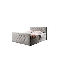 BOXBETT Eivor In Magic Velvet - Taupe, Holzwerkstoff/Textil (160/200cm) - Fun Möbel