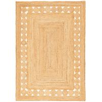 NATURFASER TEPPICH JUTE SALSA ETHNO BORDÜRE - Beige, Textil (160/230cm) - Pergamon