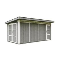 HOLZ-GARTENHAUS Basis LP SmartSide 8.52 + 2.95 m² mit B530xL279xH237 cm - M905C - CAVERN STEEL - Dunkelgrau, Holz (530/237/279cm) - Timbela