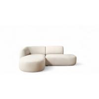 ECKSOFA Babette - Creme, Holzwerkstoff/Textil (188/242cm) - Fun Möbel