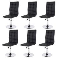 ESSZIMMERSTUHL Schwarz 6er-Set - Schwarz, Textil (43/103/54cm) - MCW