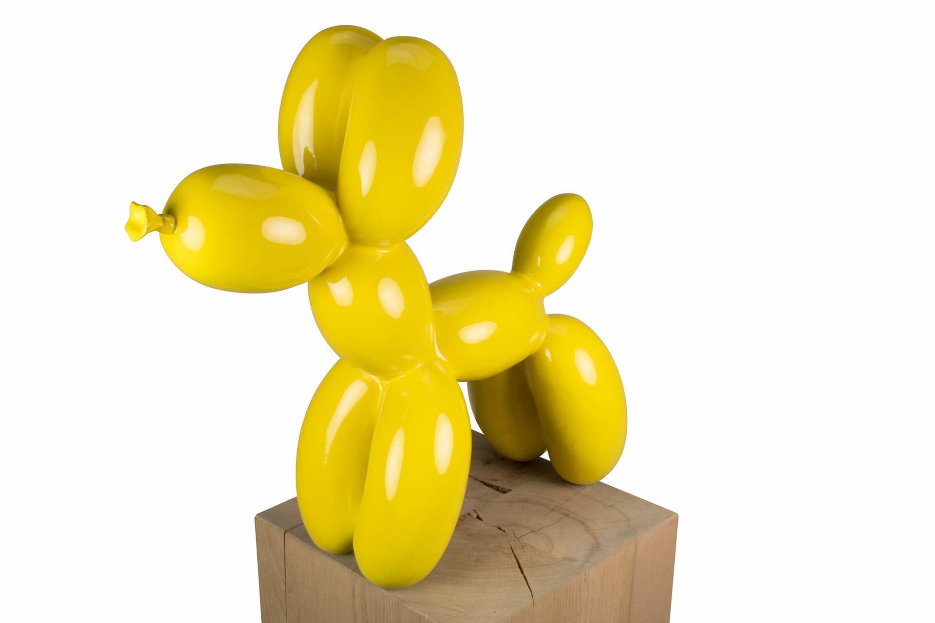 SKULPTUR Gelb 50/46 cm - Gelb, Stein (3.8/46/18cm) - KUNSTLOFT