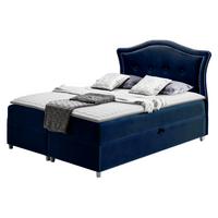 BOXBETT Bedran Lux - H3 - Dunkelblau, Holz (140/200cm) - MIRJAN24