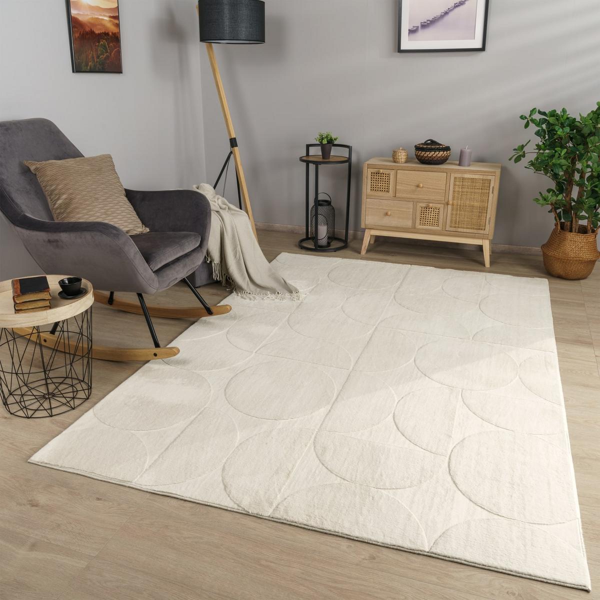 FLACHWEBETEPPICH Boho Creme 200 x 280 cm - Creme, Kunststoff (200/280cm) - TT Home