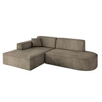 ECKSOFA Ottomane Links IREA-L1-v4 - 234x171x79 cm Braun - Braun, Holzwerkstoff/Textil (234/171cm) - ALTDECOR