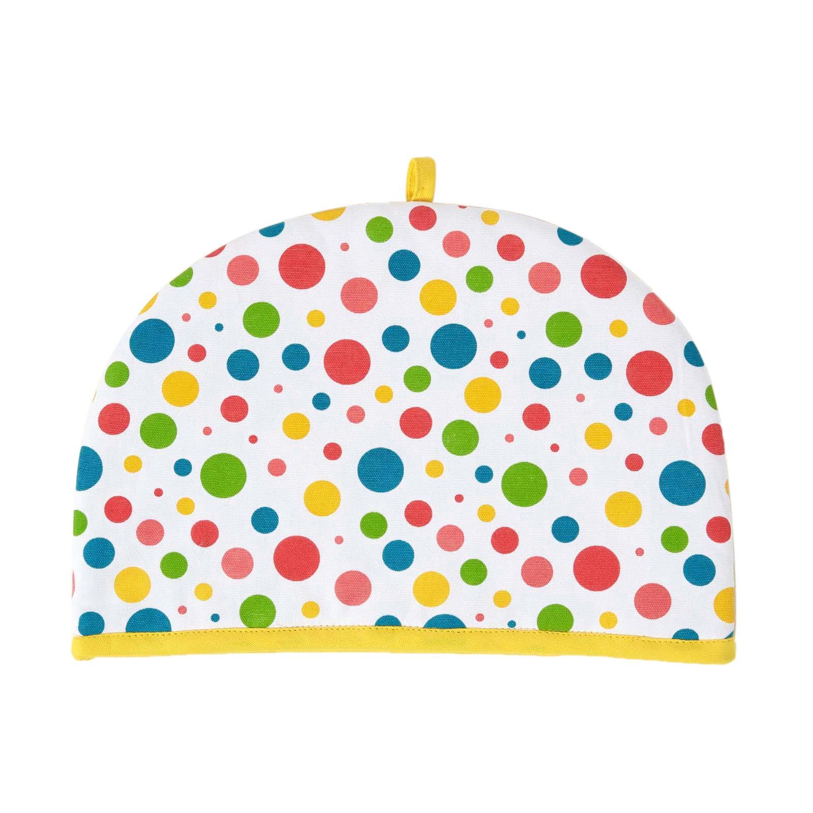 TEA COSY – Stoff-Teewärmer Bunte Punkte - Multicolor, Textil (36/24/36cm) - Homescapes