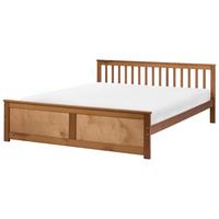 BETT mit Lattenrost 180/200 cm Kiefernholz Braun Olendon - Braun, Holz (180/200cm) - Beliani