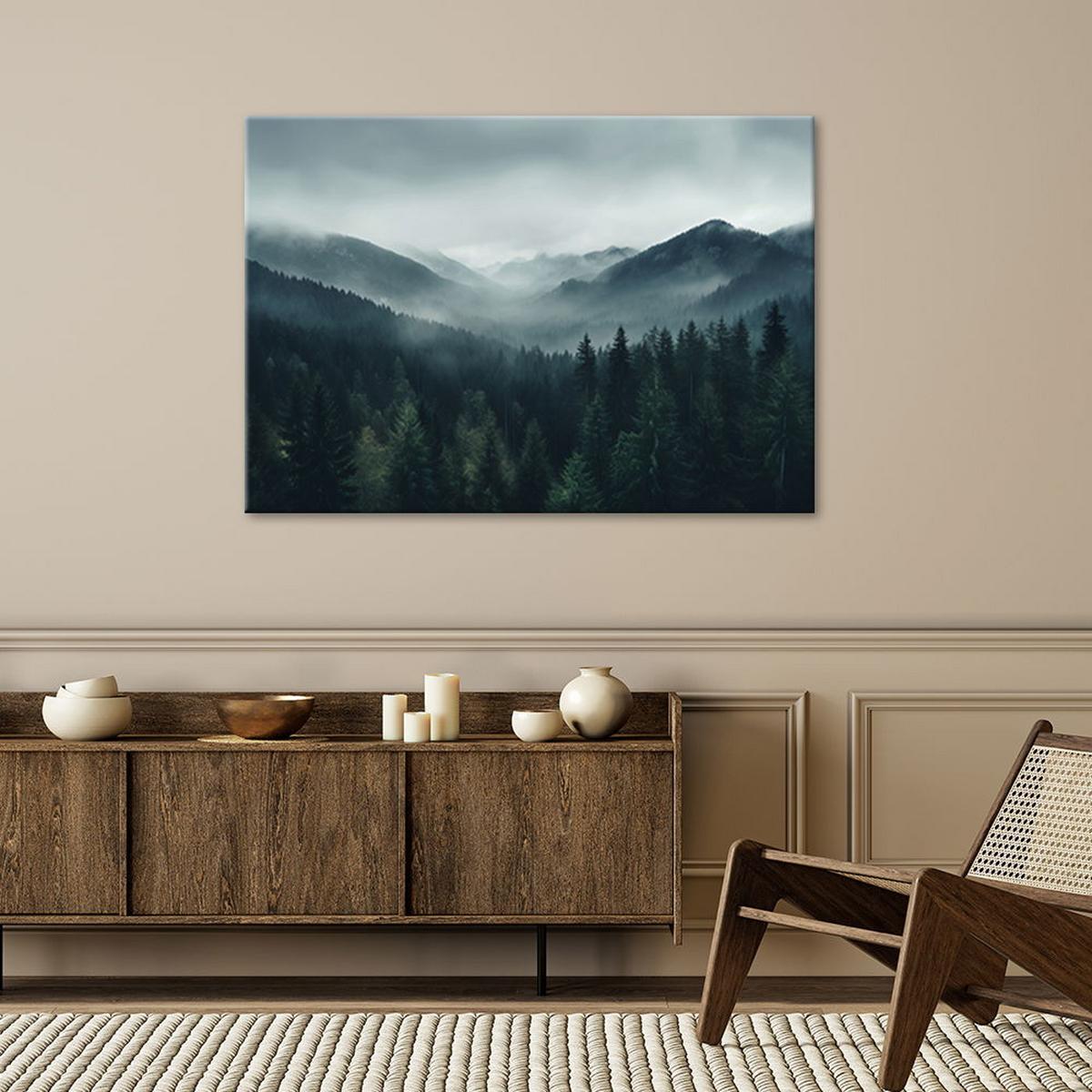 KUNSTDRUCK Grau 60/40 cm - Grau, Textil (60/40cm) - KUNSTLOFT