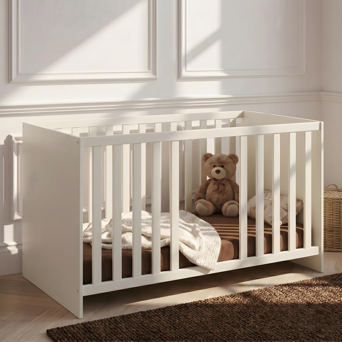 BABYBETT Essentials Weiß - Weiß, Holz/Holzwerkstoff (70/140cm) - arthur berndt