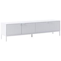 TV-MÖBEL Weiß Adelaide - Weiß, Holzwerkstoff (180/46/38cm) - Beliani