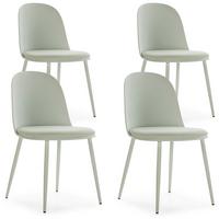 STUHL 4er-Set Kana grün - Grün, Kunststoff/Metall (45/83/51cm) - VS Venta-stock