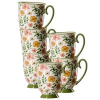 HENKELBECHER Malo grün 320 ml 6er Set - Grün, Keramik (0.32L) - Ritzenhoff Breker