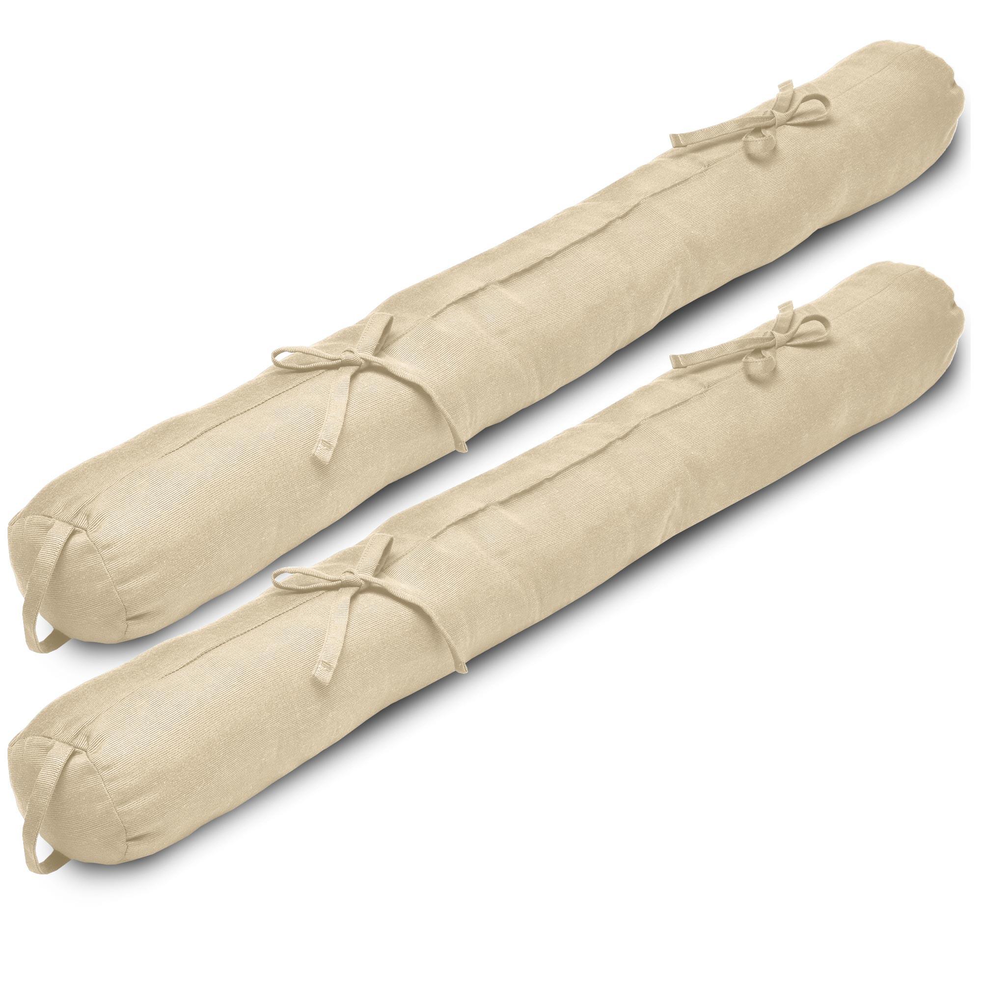 ZUGLUFSTOPPER Viento 10x100cm Creme (2tlg) - Creme, Textil (10/100cm) - Beautissu 