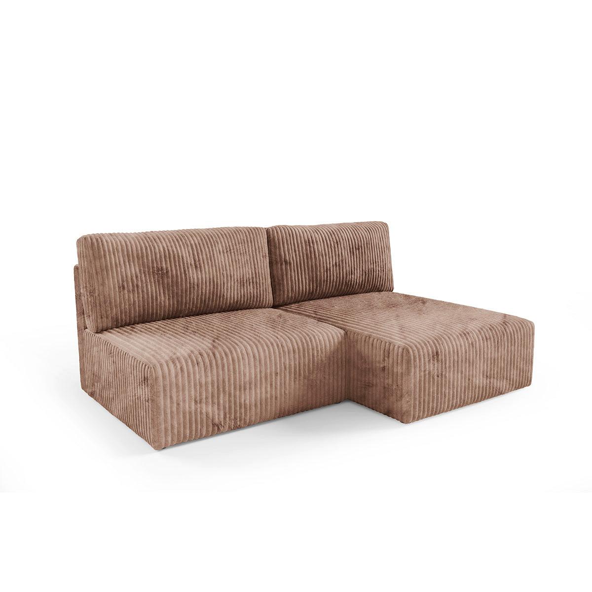 ECKSOFA Angela 3 Sitzplätze Hellbraun - Braun, Holz (210/149cm) - Petits-meubles