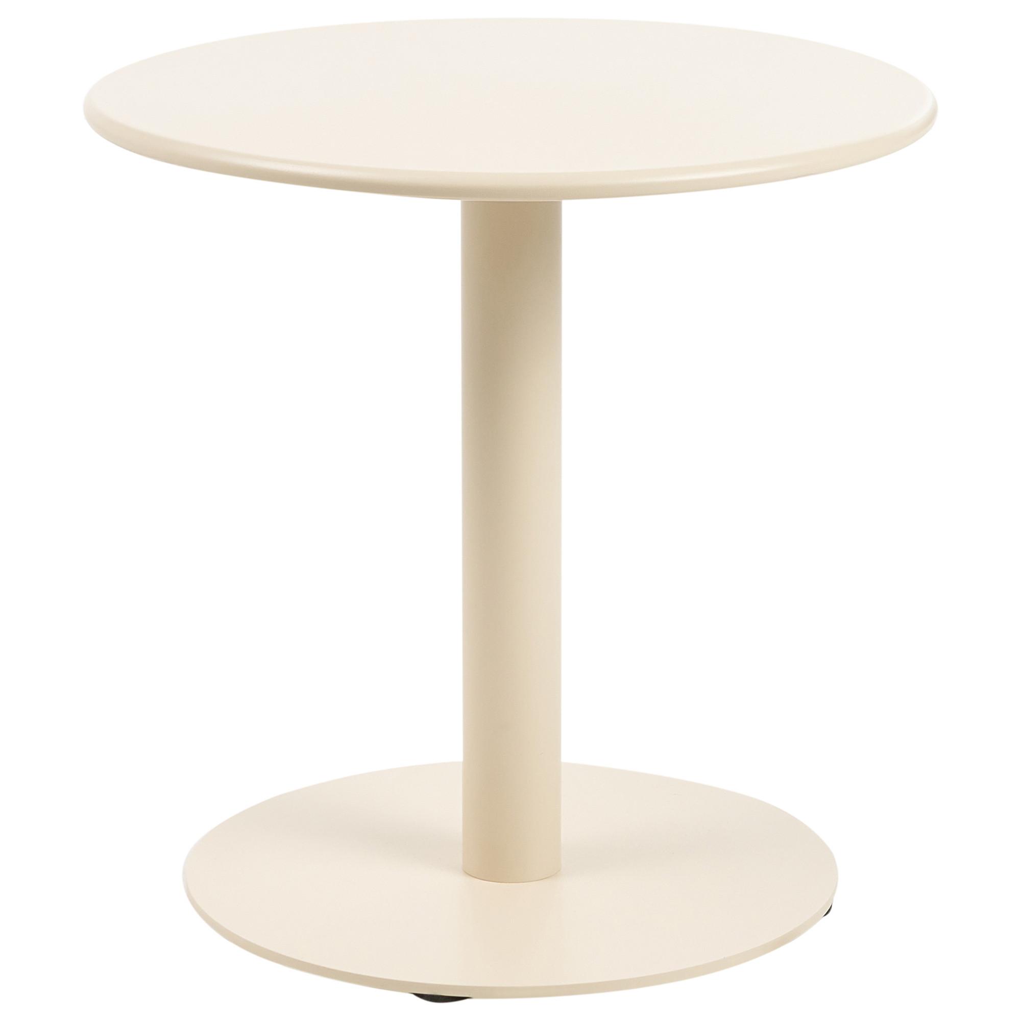 OUTDOOR-COUCHTISCH 50 cm 50 cm Metall Beige Vittuone - Beige, Metall (50/50/50cm) - Beliani