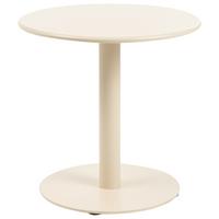 OUTDOOR-COUCHTISCH 50 cm 50 cm Metall Beige Vittuone - Beige, Metall (50/50/50cm) - Beliani