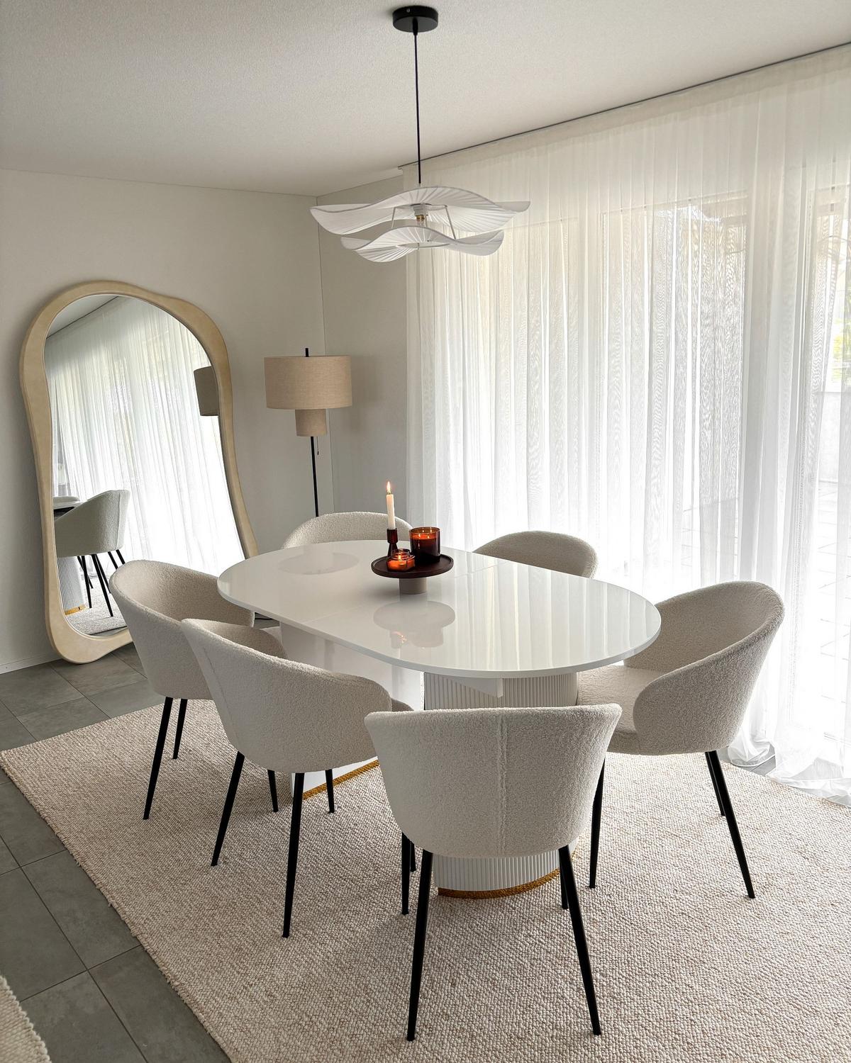 ESSTISCH ausziehbar Weiß 160-200/90 cm Dulverton - Weiß, Holzwerkstoff (160/90/75cm) - Beliani