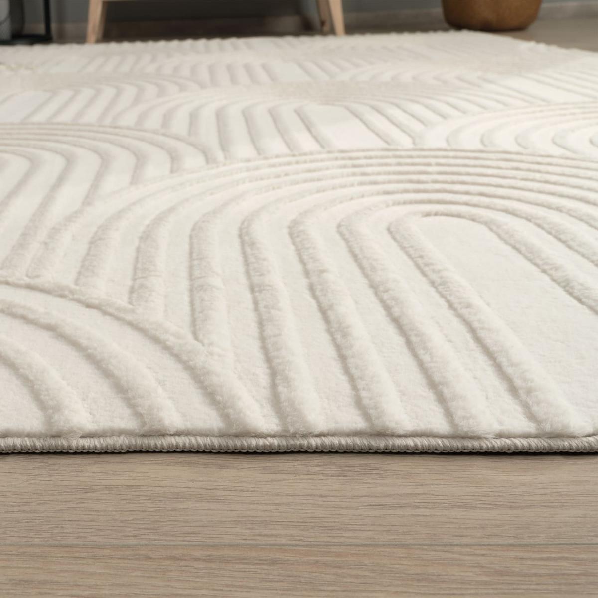 FLACHWEBETEPPICH Boho Creme 160 x 220 cm - Creme, Kunststoff (160/220cm) - TT Home
