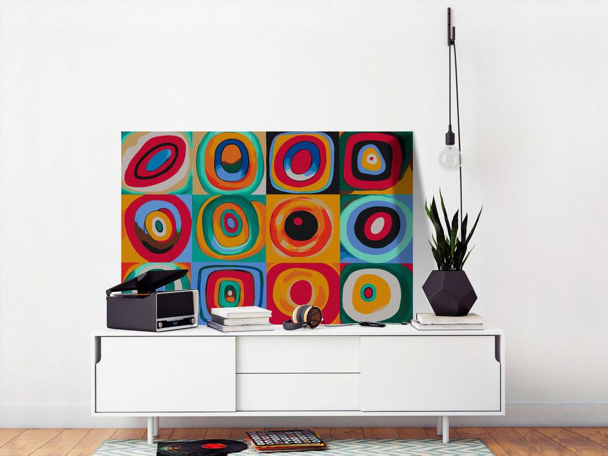 MALEN NACH ZAHLEN 50/40 cm - Multicolor, Textil (1.4/40cm) - KUNSTLOFT