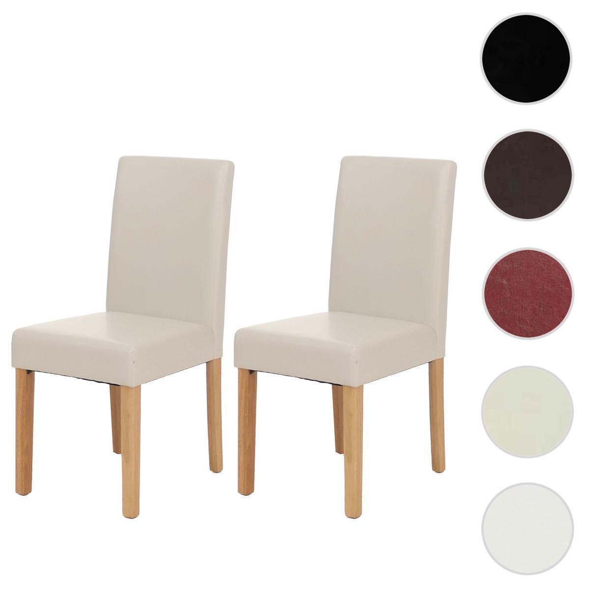 ESSZIMMERSTUHL Hochganz Reinweiß 2er-Set - Weiß Hochglanz/Weiß, Textil (43/90/56cm) - MCW