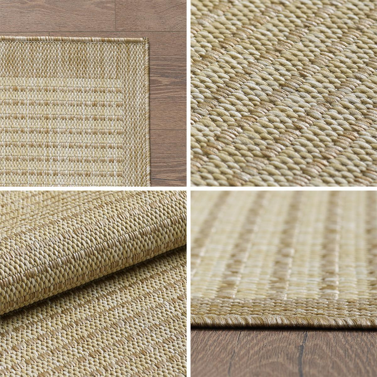 TEPPICH Outdoor DAFNE in Beige, einfarbig, 140 x 200 cm - Beige, Textil (200/140cm) - KADIMA DESIGN