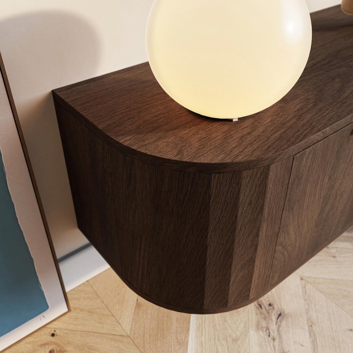 TV-HÄNGEBOARD Coru 175 cm - Dunkelbraun, Holzwerkstoff/Metall (175.4/35/39.1cm) - Selsey
