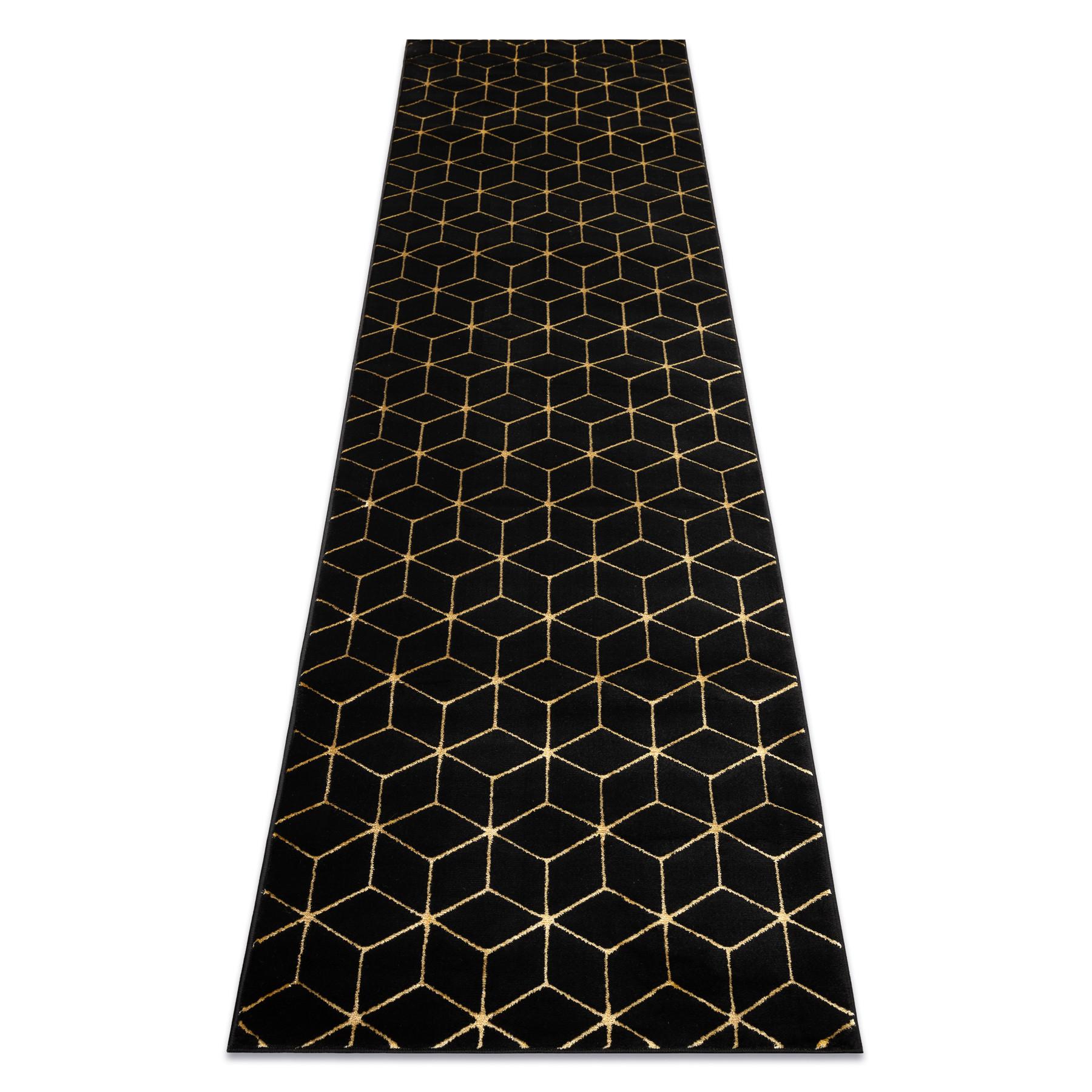 TEPPICH Gloss 70/200 cm - Schwarz, Textil (70/200cm) - rugsX